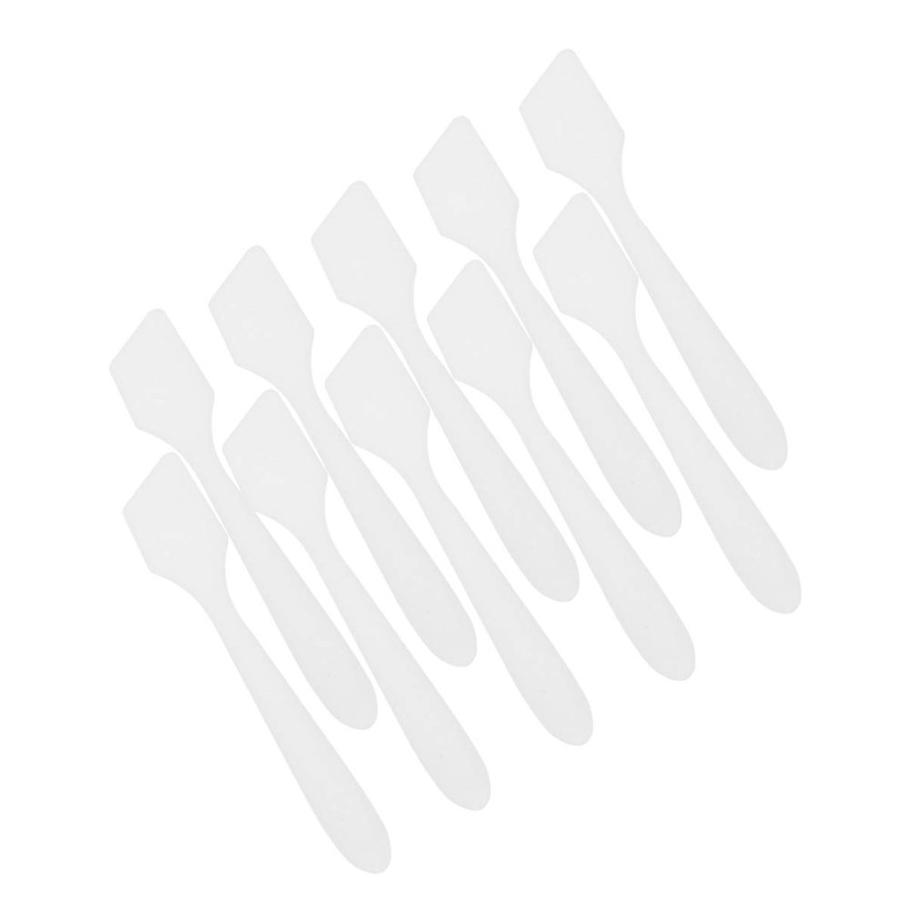 Healifty 100pcs Makeup Spatula Cosmetic Scoop for Face Cream Mask and Lotion Application Beauty Tool for Skincare and