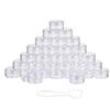 10g Round Clear Plastic Jars Empty Plastic Cosmetic Containers with Screw Caps for Make Up, Eye Shadow, Nails, Powder, Paint, Jewelry (40Pieces) view 1