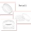 10g Round Clear Plastic Jars Empty Plastic Cosmetic Containers with Screw Caps for Make Up, Eye Shadow, Nails, Powder, Paint, Jewelry (40Pieces) view 2