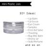 10g Round Clear Plastic Jars Empty Plastic Cosmetic Containers with Screw Caps for Make Up, Eye Shadow, Nails, Powder, Paint, Jewelry (40Pieces) view 3