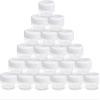 40 Pieces 10g/10ml Refillable Plastic Cosmetic Clear Container jars with Screw-on White Lids for Travel Storage Make Up,Eye Shadow,Jewelry,Nails,Powder,Paint view 1
