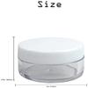 40 Pieces 10g/10ml Refillable Plastic Cosmetic Clear Container jars with Screw-on White Lids for Travel Storage Make Up,Eye Shadow,Jewelry,Nails,Powder,Paint view 2