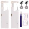 2 Boxes 2PCS Ear Nail Gun Disposable Aseptic Household Ear Piercing Gun Portable Ear Piercing Gun Group Ear Piercing Tools (New Generation) (3MM, 5MMSilver) view 1
