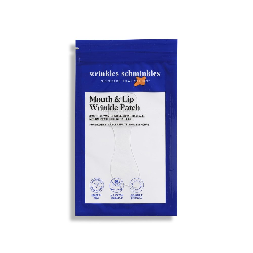 Wrinkles Schminkles Mouth & Lip Wrinkle Patch, 1-Pack, Reusable Hypoallergenic Silicone Smoothing Pads for Lip Wrinkle Prevention