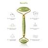 Xinsier Gua Sha Facial Tools with Jade Roller Gua Sha Board Natural Quartz Massage Stone Set Acupressure Scraper Therapy for Face, Body, Muscle Relaxing and Relieve Fine Lines and Wrinkles Green view 2