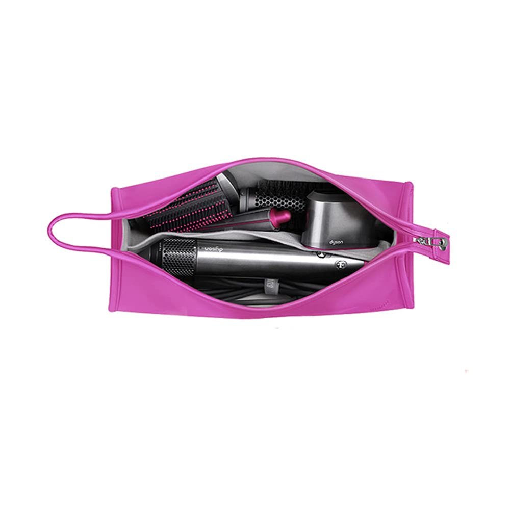 BUBM Travel Storage Bag Compatible with Dyson Airwrap Styler, Shark Flexstyle Air Styling & Drying System, Portable Carrying Case Organizer for Airwrap Styler and Attachments,Rose