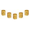 100pcs/bag Silicone Beads for Hair Extensions Styling Decoration Tools(Gold) view 2