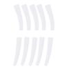 10pcs/pack Tweezer Protector Transparent Plastic Non-slip Elbow Tweezers Protective Cover for Eyelashes Grafting Tool view 1