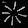 10pcs/pack Tweezer Protector Transparent Plastic Non-slip Elbow Tweezers Protective Cover for Eyelashes Grafting Tool view 4