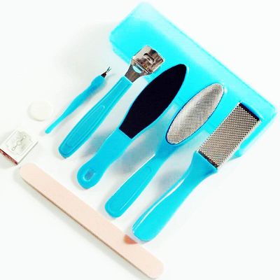 10pcs Foot Rasp Foot File Callus Remover Kit Foot Care Pedicure Metal Surface Tool Set to Remove Hard Skin Pedicure Rasp Foot File Scraper Brush Nail Care Tool Set Kit Blue