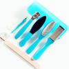 10pcs Foot Rasp Foot File Callus Remover Kit Foot Care Pedicure Metal Surface Tool Set to Remove Hard Skin Pedicure Rasp Foot File Scraper Brush Nail Care Tool Set Kit Blue view 1
