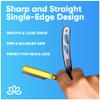 Equinox International, Professional Straight Edge Razor With 100 Single Derby Blades Stainless Steel Razor And Blades - Disposable Blades -Barber Straight Razor Kit - Gold & Black view 4