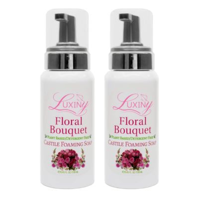 Castile soap, Liquid Foaming Hand Soap, Natural Moisturizing Hand Wash for the Kitchen & Bathroom, Palm Oil Free, Vegan & Cruelty Free, Made in the USA, 8.45 oz., 2 Pack (Floral Bouquet)