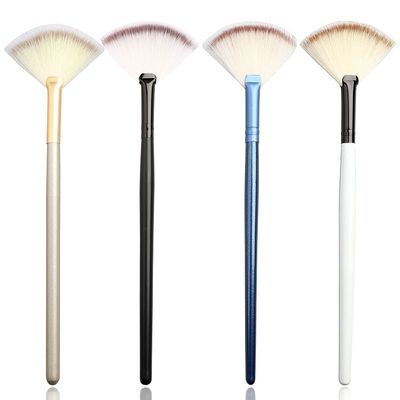 4 Pcs Facial Brushes Fan Mask Brush,Soft Makeup Brush