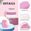10 Gram Sample Containers with Lids, 100 Pieces Mini Cosmetic Containers, BPA Free Pink Sample Jars for Makeup, Lotion, Eye Shadow, Powder, and Lip Balms view 2