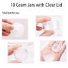 100 Pieces 10 Gram Sample Containers with Lids, 10ML Sample Jars, BPA Free Tiny Cosmetic Containers for Makeup, Lotion, Eye Shadow, Powder, and Lip Balms view 4