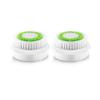 Replacement Facial Cleansing Brush Heads, Facial Cleansing Brush Head, Exfoliator Facial Brush Heads, for Acne Prone, Clogged and Enlarged Pores Skins (2 Pack/Green) view 1