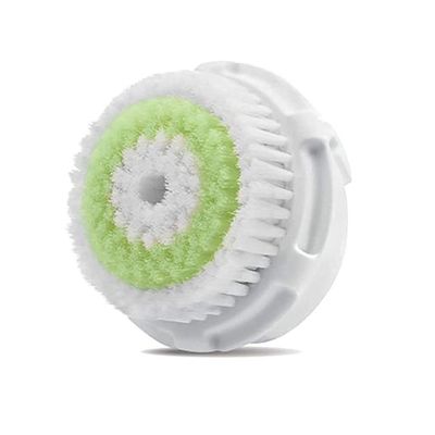 Facial Cleansing Brush Head Replacement, Facial Cleansing Brush Head, for Acne Prone, Clogged and Enlarged Pores Skins (Green) (1Pack)