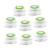 Facial Cleansing Brush Head Replacement, Facial Cleansing Brush Head, for Acne Prone, Clogged and Enlarged Pores Skins (8 Pack/Green) view 1