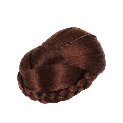 SOLUSTRE 1pc Chignon Hairpiece for Women Elegant Synthetic Fiber Bun Extension for Weddings Proms and Daily Styles Easy to Use Adds Volume and Charm