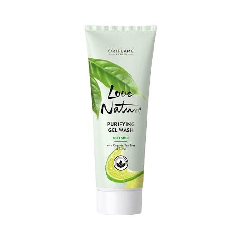 Oriflame Love Nature Purifying Gel Wash with Organic Tea Tree & Lime 125ML