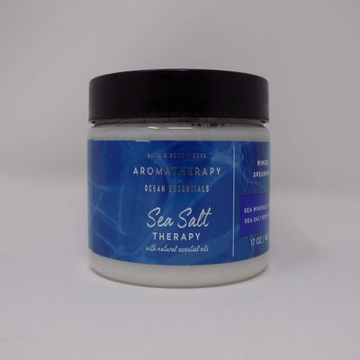 Aromatherapy Ocean Essentials Mimosa Spearmint Sea Salt Body Scrub w Sea Minerals and Aloe
