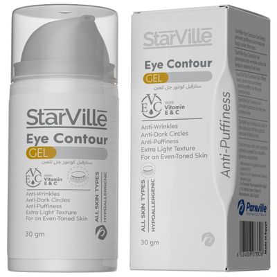 Voltafas StarVille Eye Contour Gel, Anti-Wrinkles, Anti-Dark Circles 1.1 fl Oz (30 ml)