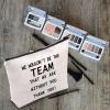 LEVLO Coworker Gifts We Wouldn't Be The Team That We Are Without You Thank You Makeup Bags for Good Employees (That We Are Without You) view 4