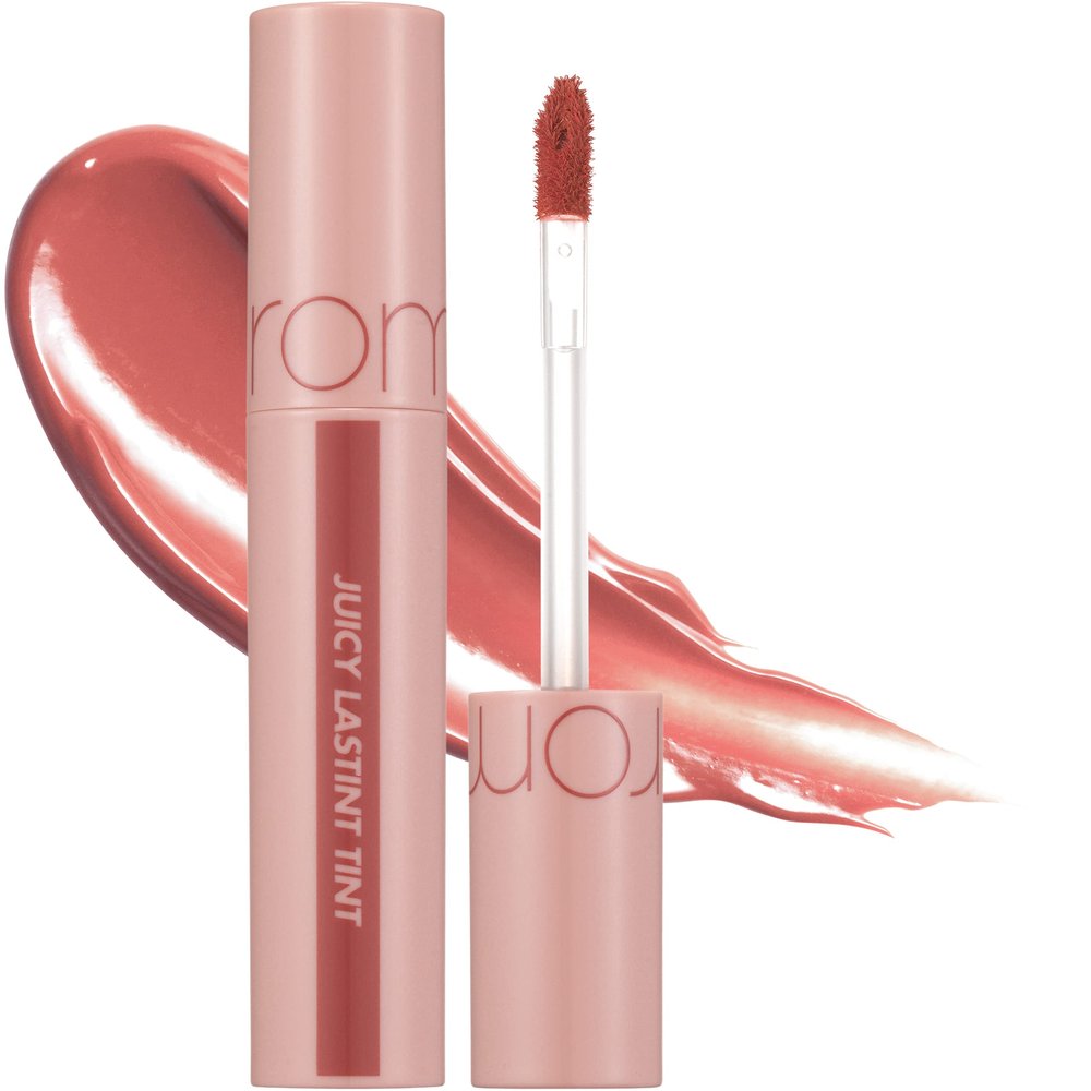 rom&nd JUICY LASTING TINT #23 NUCADAMIA | K-Beauty Hydrating Lip Stain Gloss | Buildable MLBB Red Brown Tint for Plump, Long-Lasting Shine