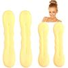 Anhua Hair Magic Bun Maker (2 Small, 2 Large) Foam Sponge Bun Shaper Hair Accessories Beige view 1