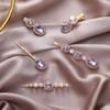 Uonlytech Rhinestone Hair Clips 5Pcs Fashionable Hair Fixing Clips Elegant Accessories for Women Girls Party Daily Styling view 3
