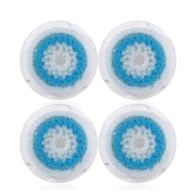 CONVELIFE Facial Cleansing Brush Heads, Replacement Brush Heads, 4 Pack, Deep Pore Cleansing, Oil Removal, Sensitive Skin