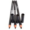 3 Pcs x Italia Deluxe 1002 Dark Brown Ultra Fine Eye liner Pencil Eyeliner Set + Free ZipBag, Full Size view 2