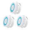 Facial Cleansing Brush Replacement Heads, Deep Pore Cleansing Brush Heads, for Acne Prone, Clogged and Enlarged Pores Sensitive Skins (3 Pack/Blue) view 1