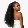 Sensationnel Lulu Pony Tail Drawstring - Cici High Heat Synthetic Yaki Ponytail or Up Do Hair Wig Piece (1 JETBLACK) view 3