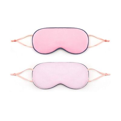 Magik 2-in-1 Double-Sided Sleep Eye Mask Warm&Cool Travel Breathable Blindfold Mask (Pink, 2 Pack)