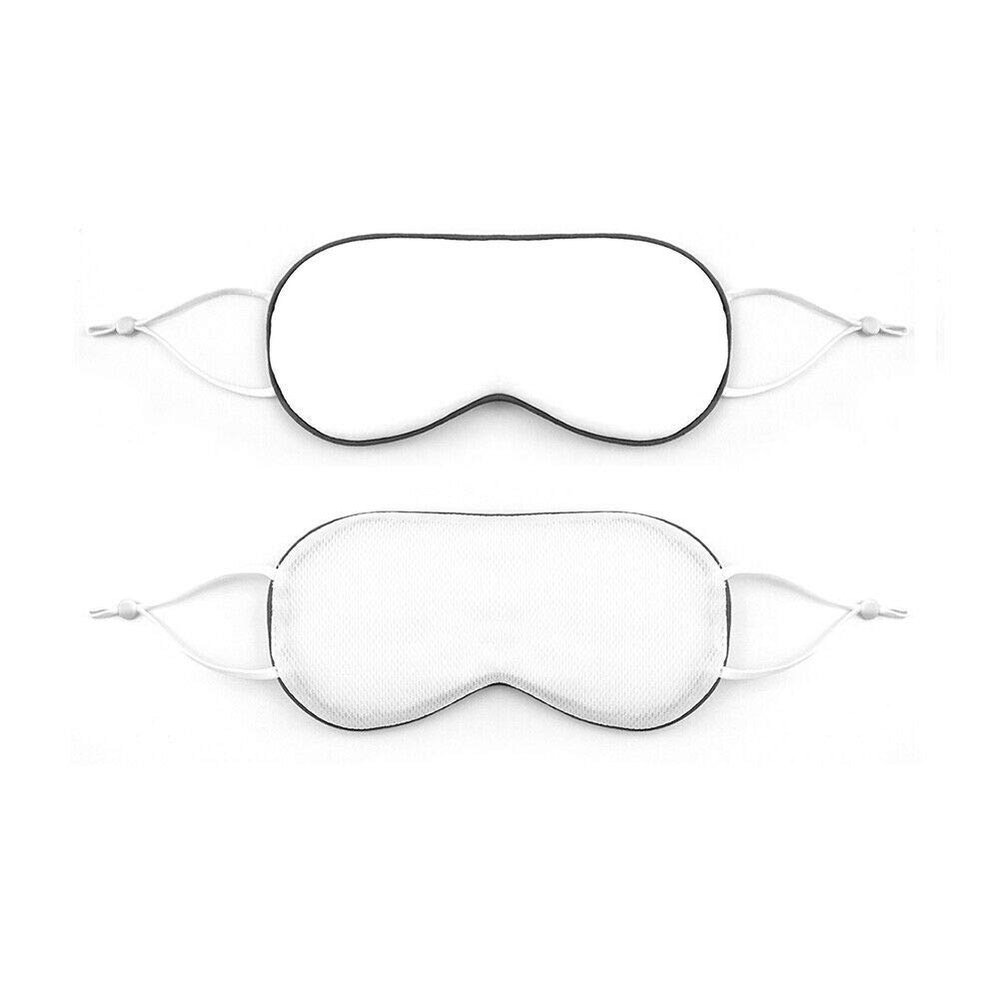 Magik 2-in-1 Double-Sided Sleep Eye Mask Warm&Cool Travel Breathable Blindfold Mask (White, 1 Pack)