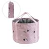 14L Collapsible Feet Soaking Bag Tub with Handles for Girls Women, Portable Pedicure Foot Spa Soak Bath Foldable Basin Bucket for Travel Camping, Pink view 1