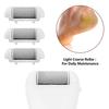 Electric Callus Remover Refill,Elmchee Perfect Refill 3 Same Rough Replacement Rollers Professional Feet Care Grinding Heads Pack of 3 (Grey) view 2