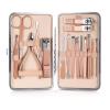 4-23 Nail Clippers, Pedicure Scissors Set Stainless Steel Eagle Hook Portable Manicure Nail Clipper Tool Set 16pcspink view 1