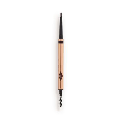 Charlotte Tilbury Brow Cheat Eyebrow Pencil - Refillable Micro-Precision Brow Pencil with Angled Tip for Natural Hair-Like Strokes - 16-Hour Wear, Waterproof, Vitamin E + Carnauba Wax - Black Brown