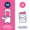 Veet Pure Cold Wax Strips, Legs & Body, Sensitive Skin, 20 Strips, 2 Finish Wipes, Hair Removal, Removes Hair From Root, 28 Days Smoothness, Hypoallergenic Formula (Packaging may vary) view 4