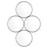 Lurrose 4pcs Magnifying Makeup Mirror Pocket Plastic Woman Barber Mirror with Suction Cup Square Travel Magnifier Round Single Sided Sucker Vanity view 1