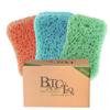 Bath Sponge 3-Pack  Soft Exfoliating Shower Sponges for Deep Cleaning, Durable Body Sponge Set for Adults in Orange, Blue & Green view 1