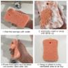 Bath Sponge 3-Pack  Soft Exfoliating Shower Sponges for Deep Cleaning, Durable Body Sponge Set for Adults in Orange, Blue & Green view 3