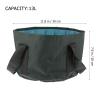 2pcs Folding Foot Bath Tub Foot Soaking Bath Basin Portable Bucket Laundry Buckets for Outdoor Camping Washing 13L view 2