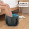 2pcs Folding Foot Bath Tub Foot Soaking Bath Basin Portable Bucket Laundry Buckets for Outdoor Camping Washing 13L view 3