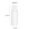 100ml Foaming Soap Dispenser Bottles, White Empty Foaming Bottle Mousse Liquid Container for Travel Bathroom Kitchen Sink Countertop (4 Pcs) view 3