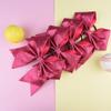 DEEKA 12 PCS 7" Large Glitter Cheer Bows Shiny Cheer Hair Bows Ponytail Holder Handmade for Cheerleader Girls Softball Sports -Pink view 2