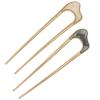 Beaupretty 2pcs Vintage U-shaped Alloy Hairpins Retro Hair Clips for Women Elegant Hair Accessories for Updos Buns for Weddings and Parties and Stylish Design view 2